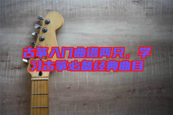 古箏入門曲譜兩只，學習古箏必備經典曲目