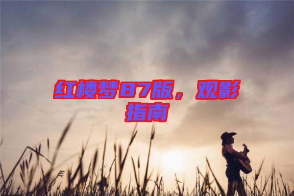 紅樓夢87版，觀影指南