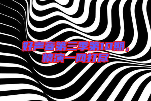 好聲音第三季第10期，精演一網打盡