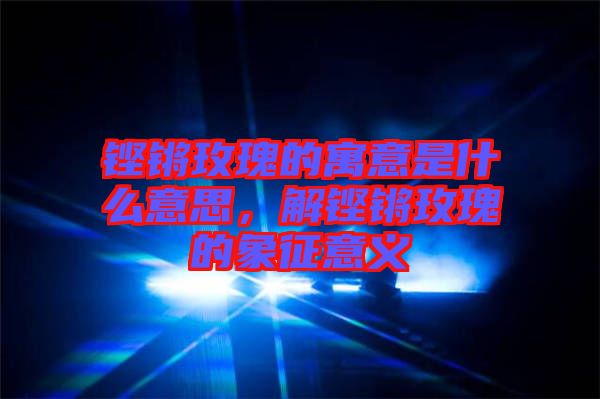 鏗鏘玫瑰的寓意是什么意思，解鏗鏘玫瑰的象征意義