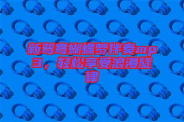 新鴛鴦蝴蝶夢伴奏mp3，輕松享受浪漫旋律
