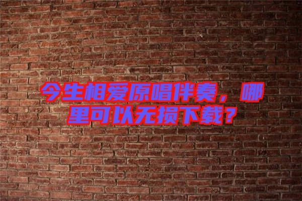 今生相愛(ài)原唱伴奏，哪里可以無(wú)損下載？