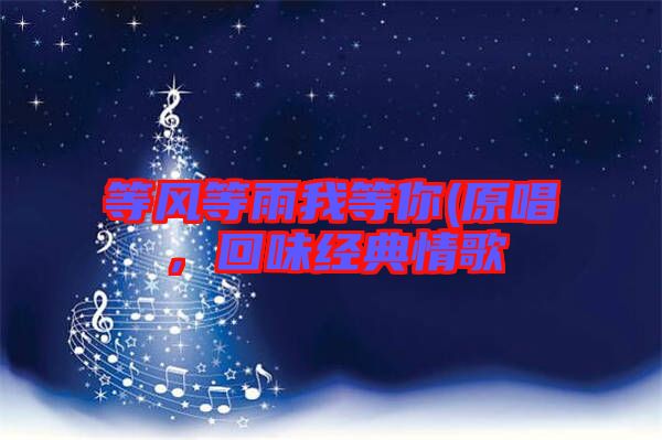 等風(fēng)等雨我等你(原唱，回味經(jīng)典情歌