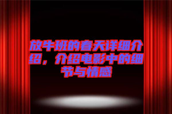 放牛班的春天詳細介紹，介紹電影中的細節與情感