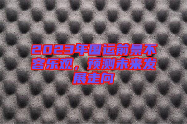 2023年國運前景不容樂觀，預測未來發展走向