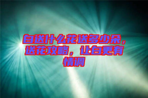 白送什么花送多少朵，送花攻略，讓白更有情調