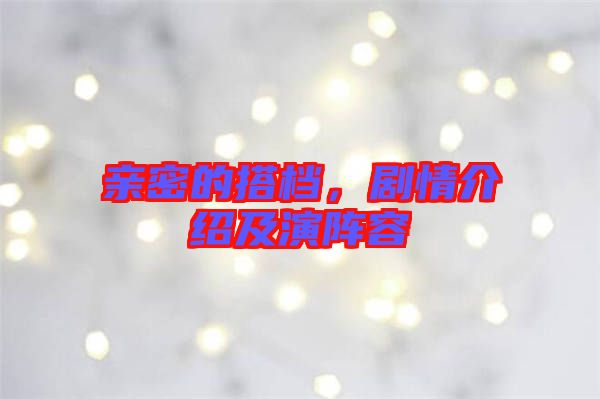 親密的搭檔，劇情介紹及演陣容