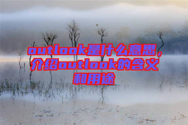 outlook是什么意思，介紹outlook的含義和用途