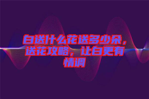 白送什么花送多少朵，送花攻略，讓白更有情調