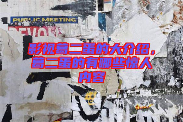 影視葛二蛋的大介紹，葛二蛋的有哪些驚人內(nèi)容
