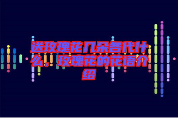 送玫瑰花幾朵各代什么，玫瑰花的花語(yǔ)介紹