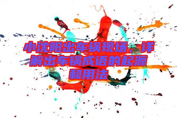 小沈陽(yáng)出車鍋現(xiàn)場(chǎng)，詳解出車鍋成語的起源和用法