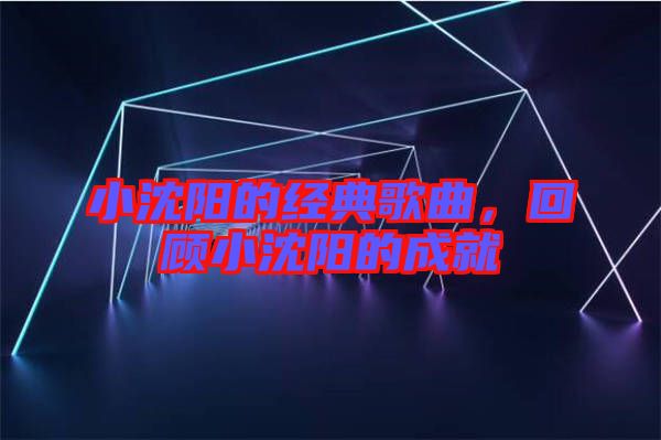 小沈陽的經典歌曲，回顧小沈陽的成就