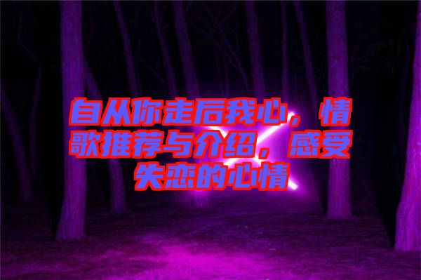 自從你走后我心，情歌推薦與介紹，感受失戀的心情