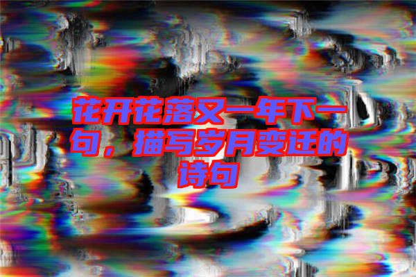 花開花落又一年下一句，描寫歲月變遷的詩句