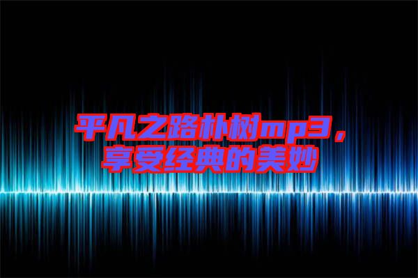 平凡之路樸樹mp3，享受經(jīng)典的美妙