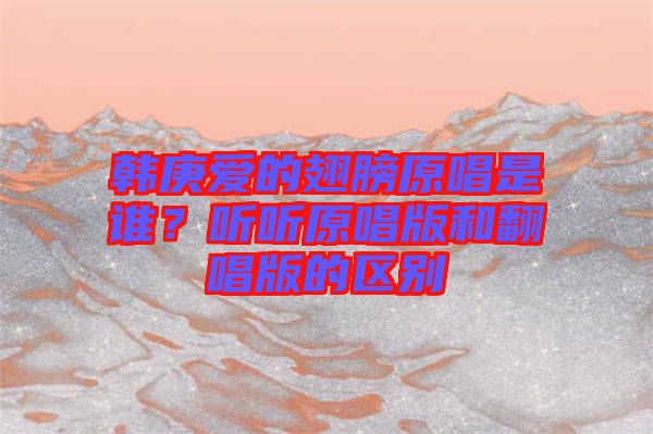 韓庚愛的翅膀原唱是誰？聽聽原唱版和翻唱版的區別